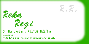 reka regi business card